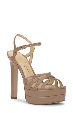 Jessica Simpson Itzari Ankle Strap Platform Sandal in Mdbrown 01 at Nordstrom Rack, Size 9.5