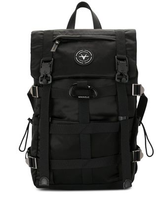 Makavelic Rugzak met logopatch - Zwart