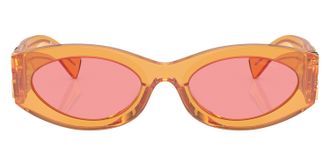 Miu Miu Pink Oval Ladies Sunglasses MU 11WS 12T1D0 54