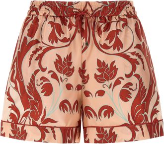 F.R.S. For Restless Sleepers Multicolor Silk Bermuda Womens Shorts