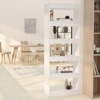 vidaXL Estanter&iacute;a/divisor Madera De Ingenier&iacute;a Blanco 60x30x166 Cm Vidaxl