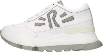 Ruco Line AKI 300 Puffy Embossed - Dames - Sneakers - Wit - 37 EU - Leer - Schoenen