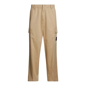 Calvin Klein Cargo Trousers with Multiple Pockets - male - Calvin Klein - Straight Trousers - Beige - W38 L32 - Trousers