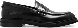 Dolce & Gabbana Schoenen van het type loafers - Dames - Loafers - Zwart - 37 1/2 EU - Leer - Schoenen