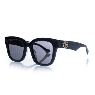 Gucci Pre-owned Womens black oversized sunglasses with GG logo - One Size