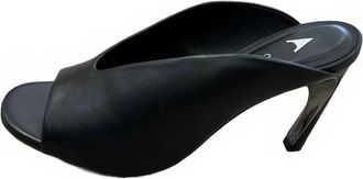 Carrano Womens Melanya Dress Slide In Black Leather