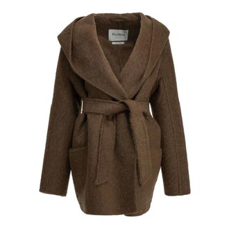 Max Mara Mxsgolf Jas - Dames - Jassen - Bruin - Maat: XS Mohair