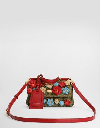 Dolce & Gabbana My Sicily Raffia Crochet Handbag - Woman Handbags Multicolor Onesize