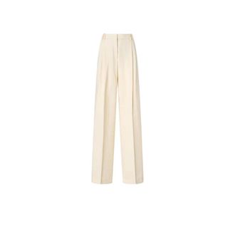 Pinko Wide Trousers, female, White, Size: XS Brescello Wide Trousers