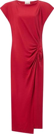 Isabel Marant Abito lungo Nadela con spacco - Rosso