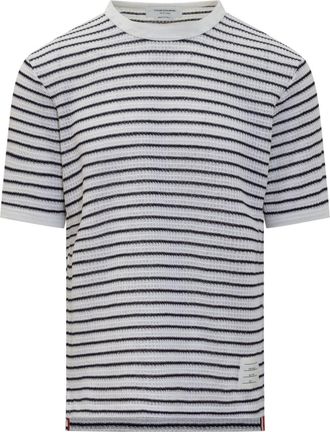 Thom Browne striped T-shirt - Blue