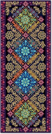 Etro Feiner Woll- und Kaschmirwebschal mit rautenf&ouml;rmigem Bl&uuml;tenprint