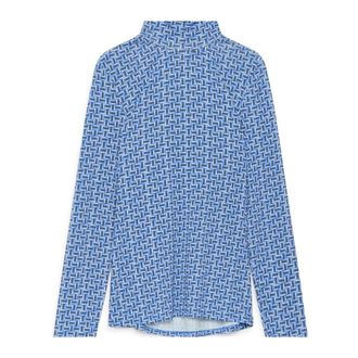 Maliparmi Long Sleeve Tops, female, Blue, Size: M Mali Stones Jersey Shirt