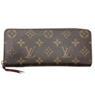Louis Vuitton Pre-owned Wallets, female, Brown, Size: ONE SIZE Pre-owned Portefeuille Clemence Monogram Wallet