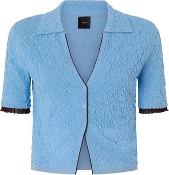 Pinko Camicia con finitura in rilievo - Blu