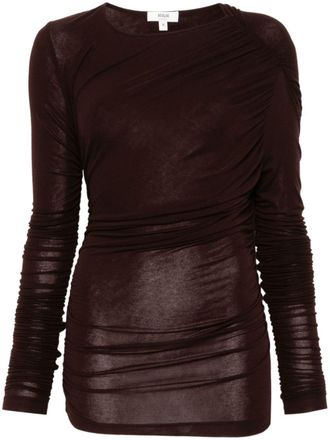 A Gold E Tania Twist T-shirt - Brown