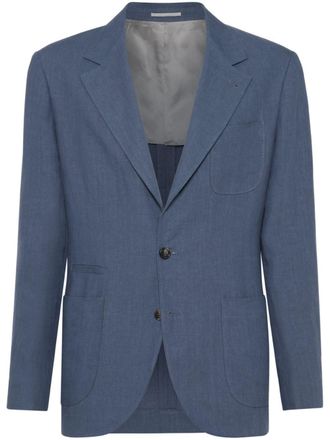 Brunello Cucinelli Blazer monopetto - Blu