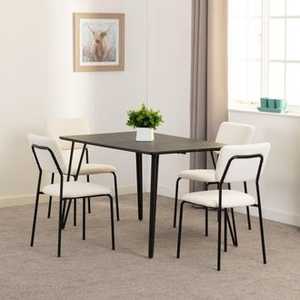 Seconique Marlow & Sheldon Dining Set in Ivory