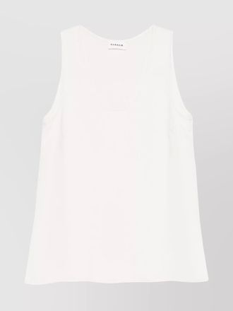 Parosh sleeveless scoop neck relaxed fit top