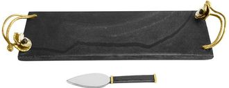 Michael Aram Anemone Small Cheese Board With Spread Knife