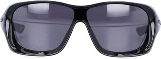 Oakley Occhiali da sole De La Salle oversize a mascherina - Nero