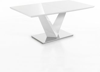 Oresteluchetta Mesa Extensible Efecto Madera Blanca Cm. Al.75 X P.90 X L.160