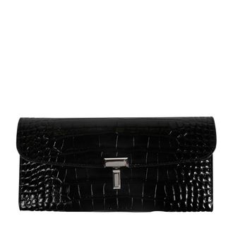 Toteme T-lock Croco-Embossed Wallet