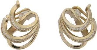 Ferragamo Triple Gancini Clip-On Oorbellen - Dames - Oorbellen - Geel - ONE Size - Accessoires