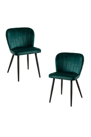 Regalos Miguel Packs Sillas Comedor - Pack 2 Sillas Luk Terciopelo - Verde