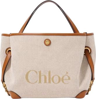 Chlo&eacute; Beige/Brown Clover Small Tote
