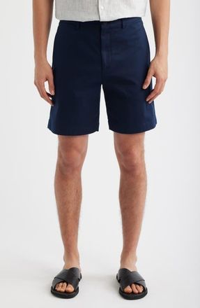 Theory Standard Chino in Moonsoft Cotton Blend Shorts in Baltic at Nordstrom, Size 28