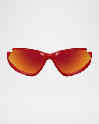 Balenciaga Men & apos;s BB0289SM Plastic Wrap Sunglasses