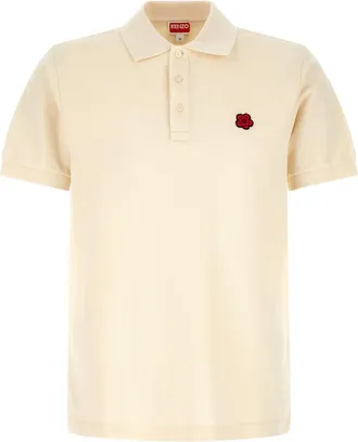 Kenzo Beige Logo Embroidery Polo