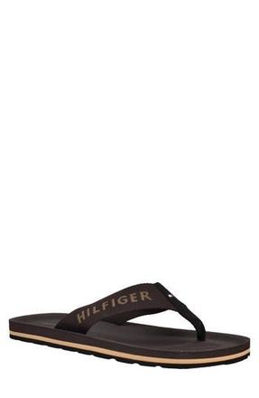 Tommy Hilfiger Oaan Flip Flop Sandal in Dark Coffee/Black at Nordstrom Rack, Size 10