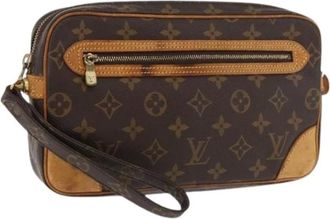 Louis Vuitton Pre-owned Clutches, female, Brown, Size: ONE SIZE Pre-owned Clutch Bag