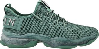 Philipp Plein Runner Hyper $hock - unisex - Sneakers - Groen - 41 EU - Polyester - Schoenen