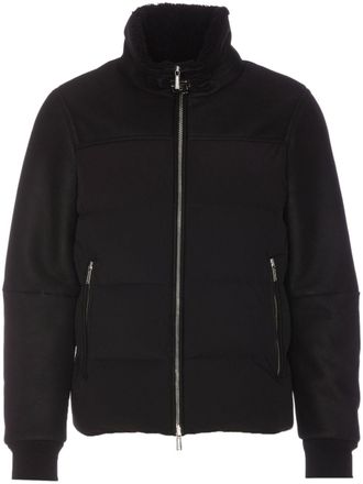 Moorer Delfo jacket - men - Lamb Skin/Down/Polyamide/Lamb Fur - 50 - Black