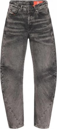 Diesel D-Twisty-Fsj Jeans - Dames - Loose Fit Jeans - Grijs - W24 - Denim - Jeans