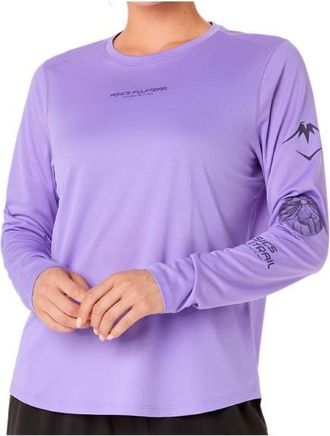 Asics Fujitrail Logo L/S Top Laufshirt f&uuml;r Damen | lila