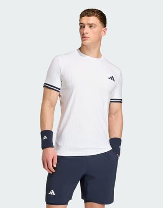 adidas Tennis Pro Climacool Freelift - T-shirt bianca-Bianco