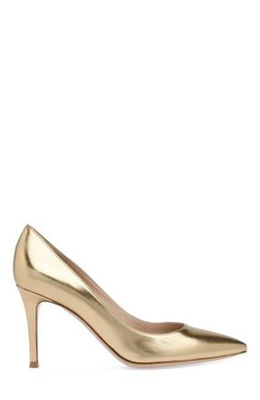 Gianvito Rossi Gianvito 85 Pump in Metallic Gold at Nordstrom, Size 36.5