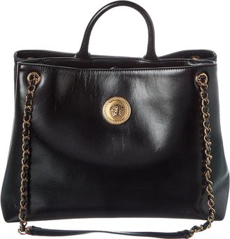 Versace Medusa Leather Tote