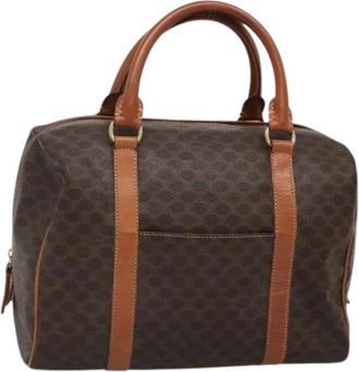 Celine Pre-owned Handbags, female, Brown, Size: ONE SIZE Pre-owned Canvas Vintage Handbag