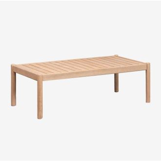 Sklum Mesa De Centro Rectangular 120x60 Cm En Madera De Acacia Karvia Sklum