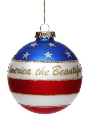 Mark Roberts Patriotic Ball Ornament, Box of 6 in Red at Nordstrom