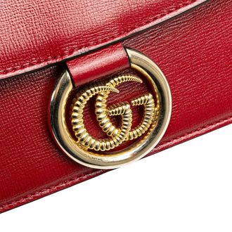 Gucci Hobo Bags - 2000-2015 Small Textured Calfskin GG Ring Torchon - Gr. unisize - in Rot - für Damen