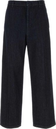 Jil Sander Dark Blue Straight Pants