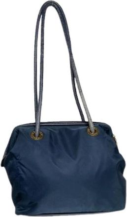 Celine Pre-owned Vintage Schoudertas - Dames - Vintage Schoudertas - Blauw - ONE Size - Vintage