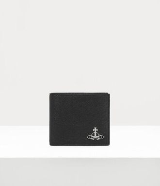 Vivienne Westwood Billfold Wallet Faux Leather Black One Size Men