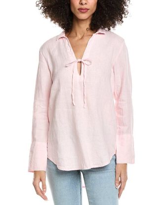 Bella Dahl Tie Neck Linen Tunic